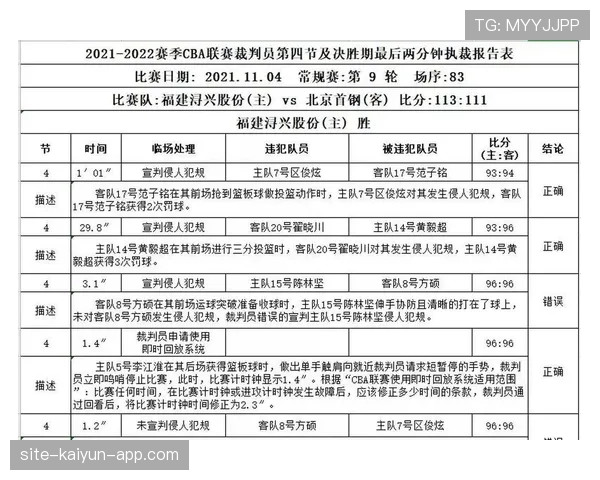 裁判报告的关键要素与纪律判罚依据